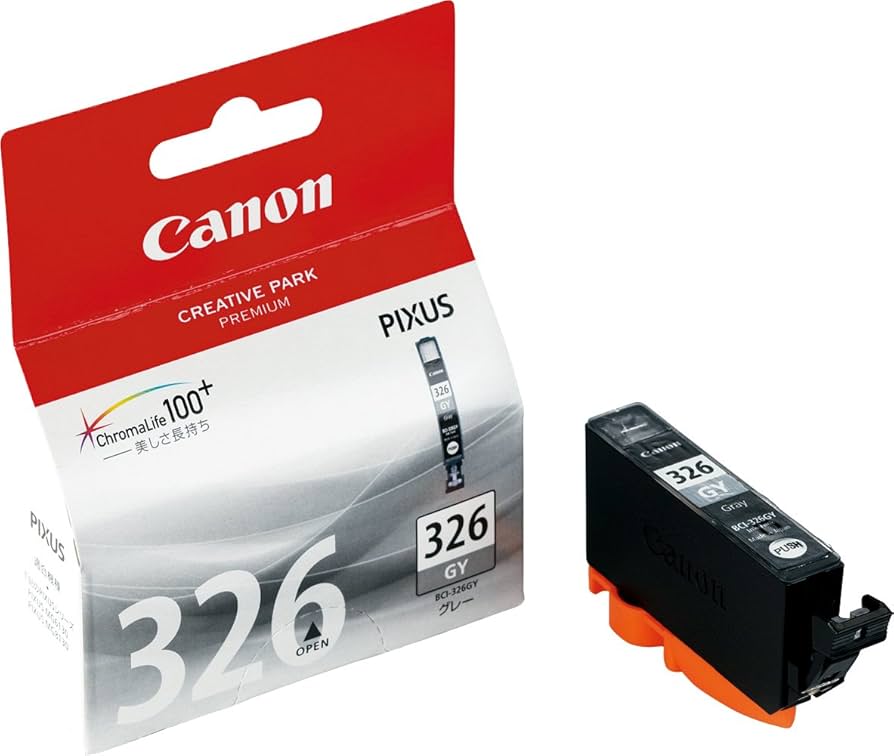 Amazon.co.jp: キヤノン 純正 インクカートリッジ BCI-326GY グレー 小