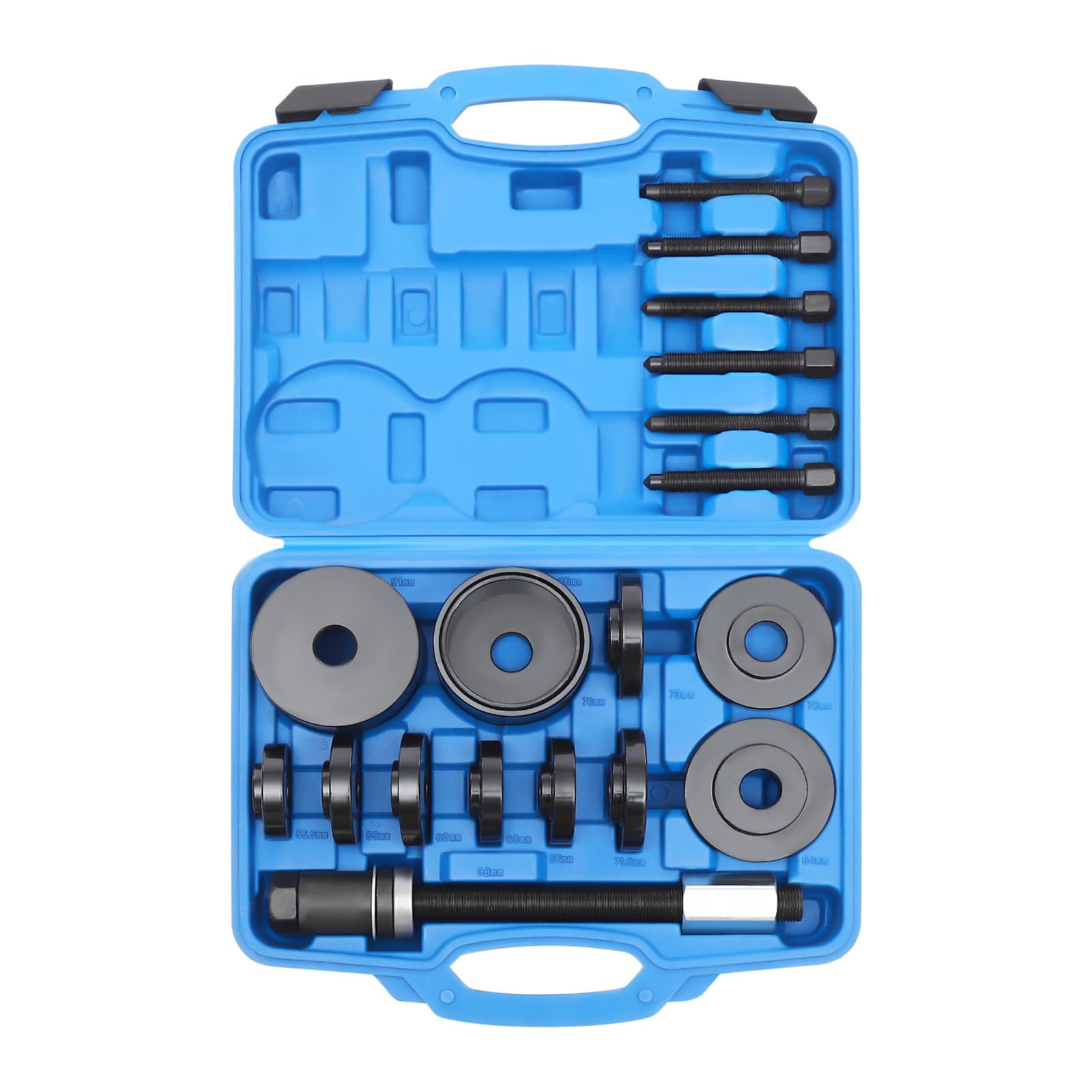 Outil de roulement de roue 21 pièces pour démonter les roulements de roue avant de roue de roue, moyeu de roue, extracteur de roulement de roue, kit d'outils de démontage