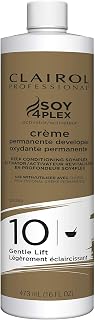 Clairol Professional Crème Permanente 10 Volume Hair Developers, 16 oz. | For Coloring, Lightening & Lifting with Deep Conditioning Formula | Packaging May Vary