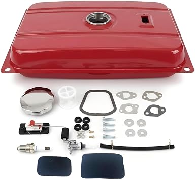 FDJ Universal 5 Gallon Generator Gas Fuel Tank, Compatible with Honda EC2500 & Predator 2000/4000, Extended Run Fuel Tank Assembly for 2-3KW Portable Generators, Easy Installation 5 Gallon
