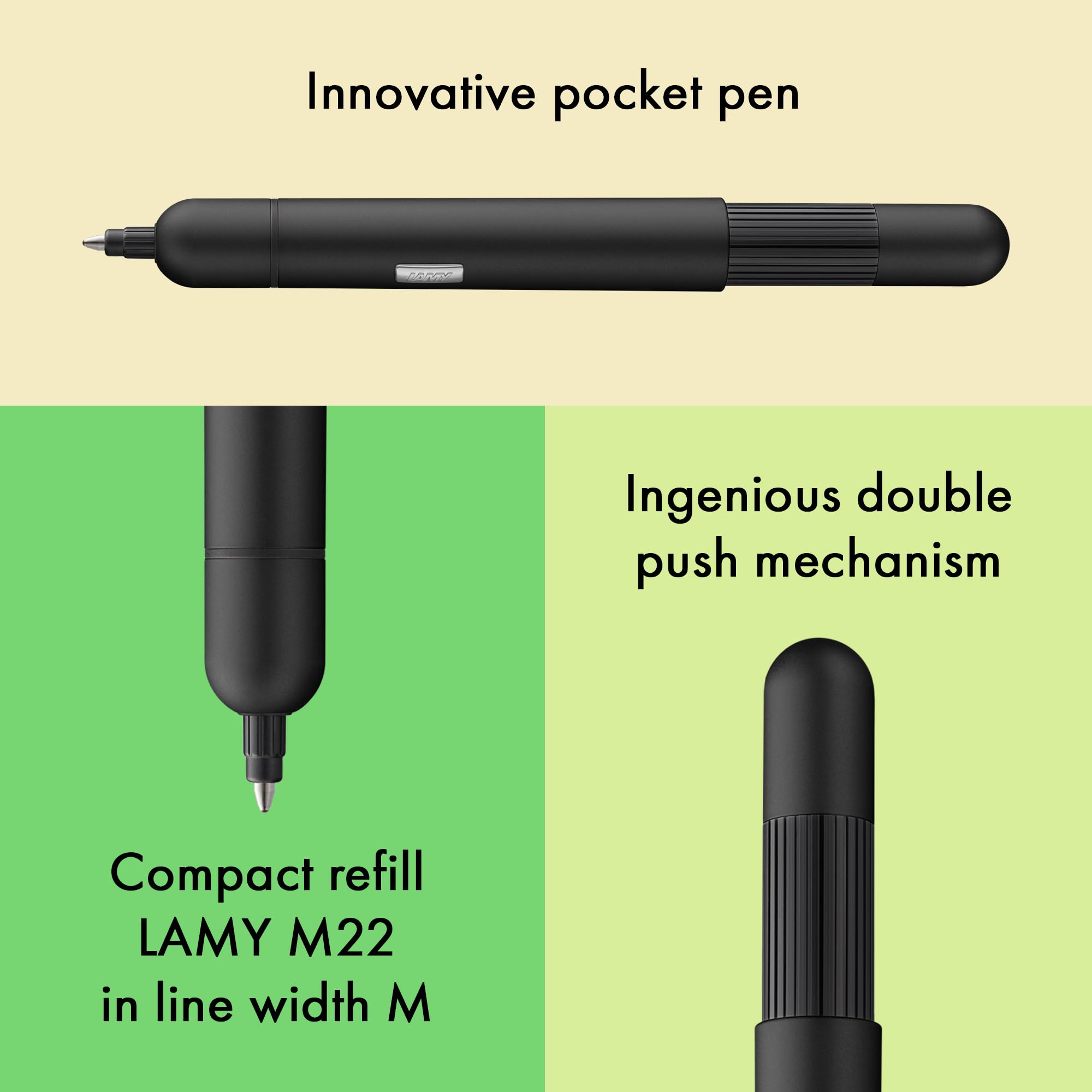 Lamy Pico 1213920 Długopis, Czarny, ‎11.99 x 11.99 x 11.99 cm; 22 g