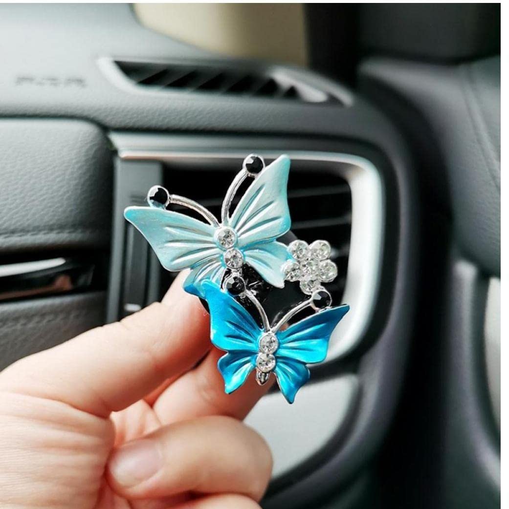 Sanfly 1pc Air Air Deoditeners Vent Clips Carino Dual Diamond Diamond Essenziale Diffusore Automobile Accessori per Aromaterapia