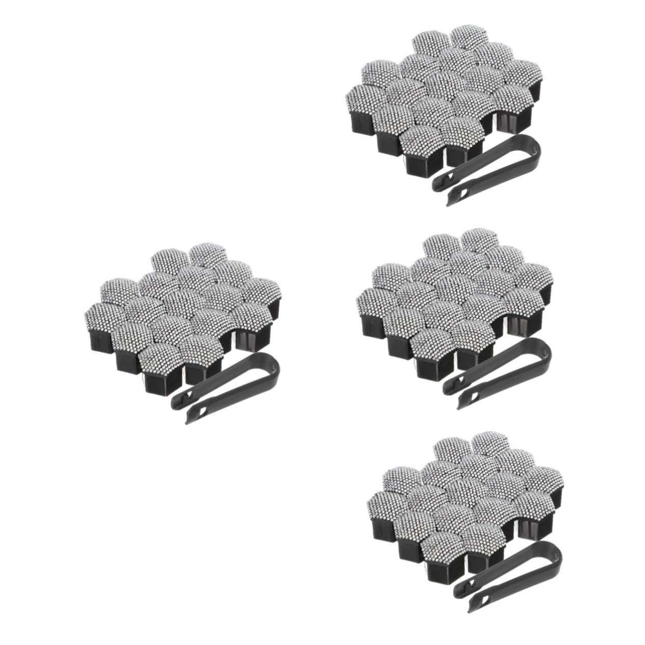 ULTECHNOVO 80pièces Couvre-écrous De Roue Strass Lot de Accessoires Décoratifs pour Jantes De Voiture Anti Installation Facile Et Élégante