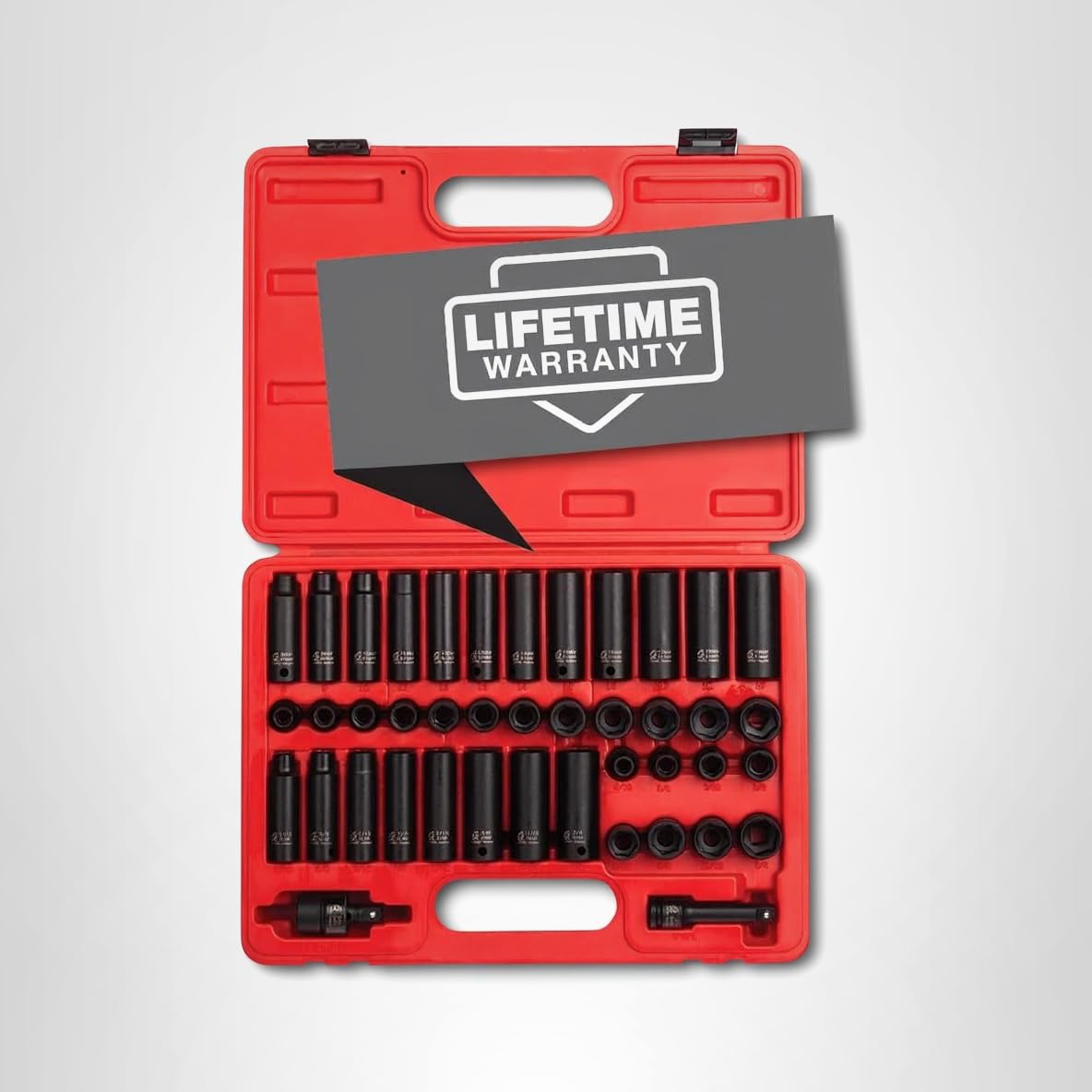 Sunex Tools 3342 3/8 Inch Drive Master Impact Socket Set, 42-Piece