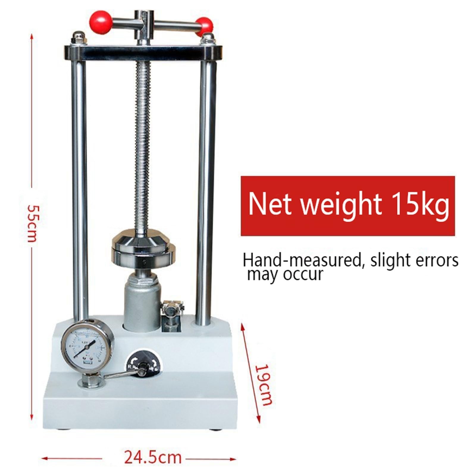 Hydraulische Dentalpresse Maschine für Prothesenkolbendruck, Laborausrüstung für Anfänger, einfache Bedienung, zuverlässiges und langlebiges Design, ideal für Dentallabore