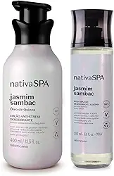 Combo Nativa SPA Jasmim Sambac: Loção Hidratante 400ml e Body Splash 200ml