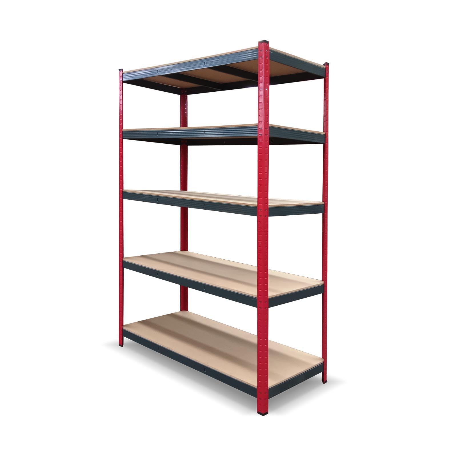 Catter House Scaffale metallico Rack Cargo Advance 120-120x60x180cm Scaffale modulare in acciaio zincato e MDF con ripiani regolabili in altezza e supporta fino a 1500 kg di carico