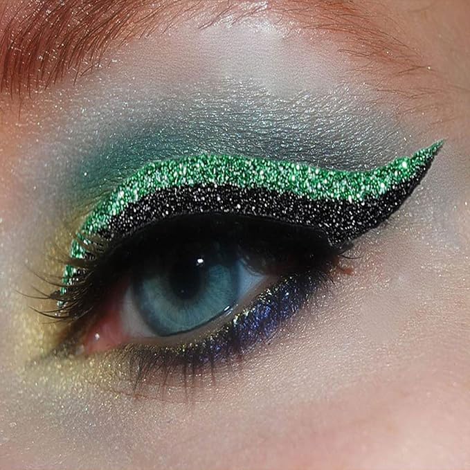 Eyeliner Stickers Glitter adhesivo reutilizable 5 pares miniatura 2