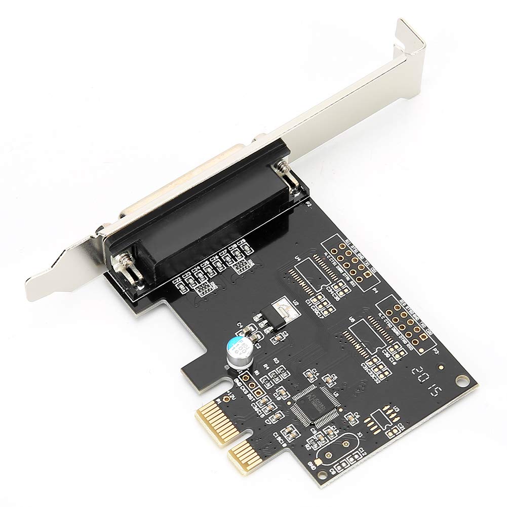 Tarjeta de expansión PCIE a Paralelo, Adaptador de Puerto Paralelo PCI Express a DB25 LPT con Soporte de Perfil bajo para Windows, para OS X y para Linux, SPP/EPP/ECP