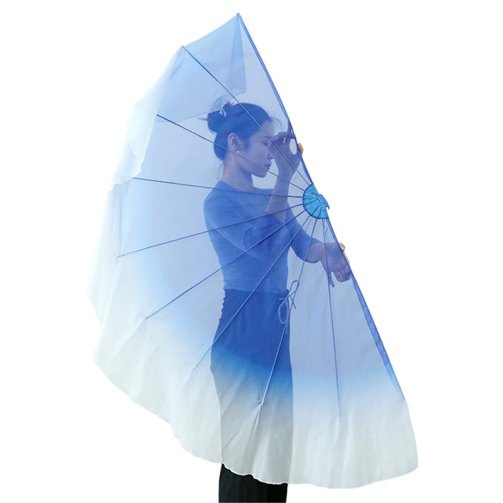 Abanicos de gasa para danza oriental y festivales de baile 6