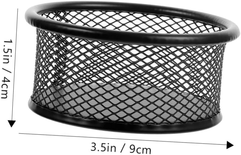 Veemoon 6Pcs Mesh Paper Clip Holder for Desk Multi Functional Binder Clip Dispenser Office Organizer for Paperclips Hair Clips Thumbtacks and Sundries
