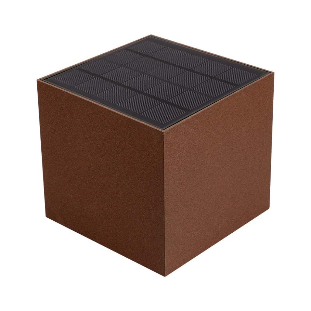 LAMPADA LED CORTEN CON PANNELLO SOLARE E SENSORE PIR 9W BIANCO CALDO IP65 VT-11109-LED11888