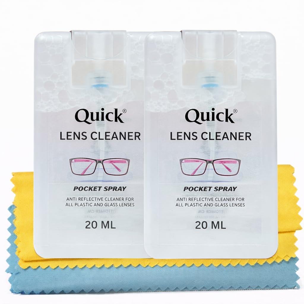 Color Zebra Quick Spectacles And Sunglasses Cleaning Pocket Spray | Eye Wear Glass Cleaning Spray | Pack 2 X 20 Ml