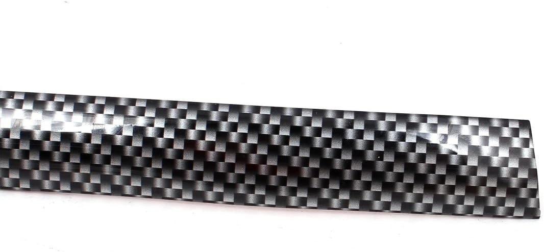 Ruilogod Car Black Gray Fiber Pattern Window Moulding Trim Strip