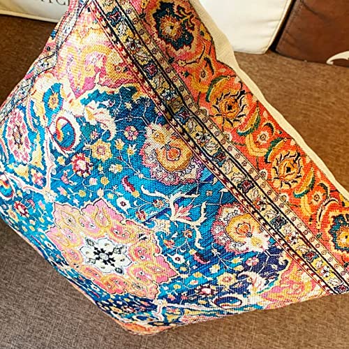 Snycler Cute Tribal Tapestry Hues Hidden Zipper Home Sofa Decorative Throw Pillow Cover Cushion Case Square 18X18 Inch Two Sides Design Printed Pillowcase #TOP4