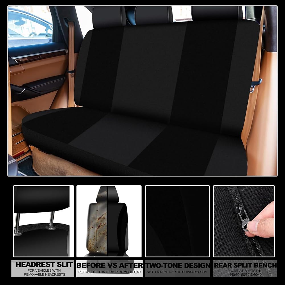 Set di accessori per interni auto in peluche con coprivolante, freno a mano e rivestimento del cambio, coprisedili in finta lana, design rosa rosso e nero, 45 pezzi (rosa)