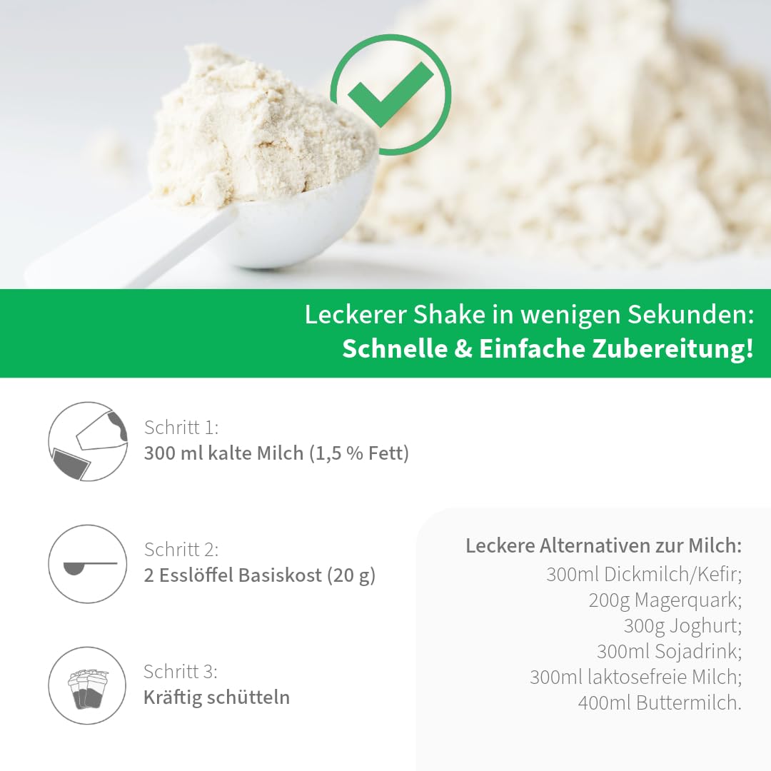 BCM Modicur Basis Vanille 1 Dose à 480g (24 Portionen/BCM Diät/Eiweißshake/BCM BodyCellMass)