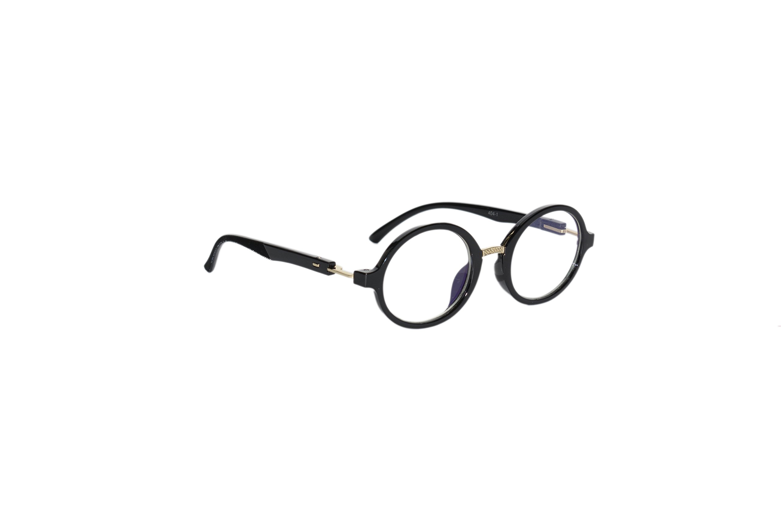 Black Unisex Panto Optical Frame (B-404)