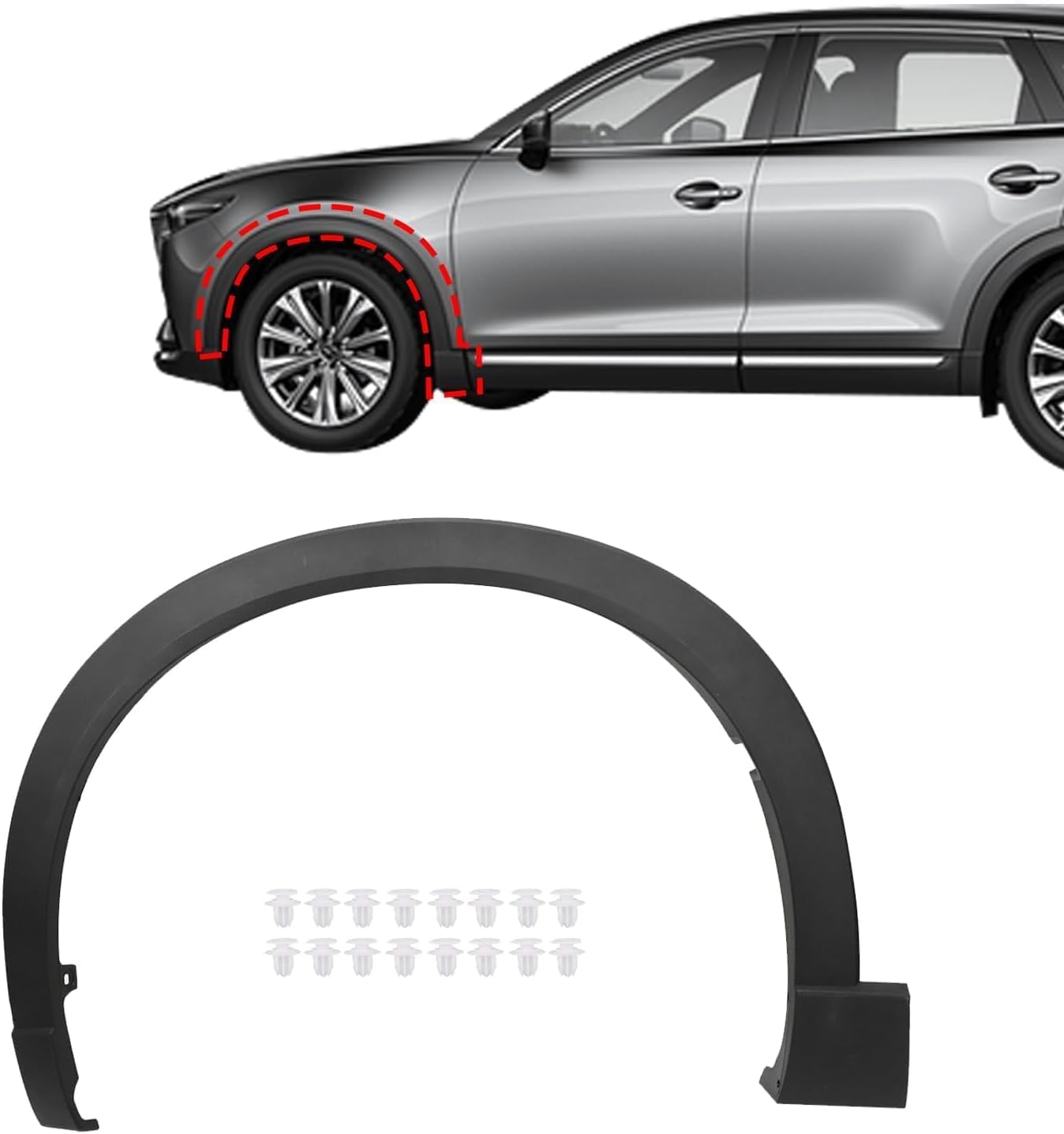 Amazon.com: SecosAutoparts Front Left Side Fender Trim Molding
