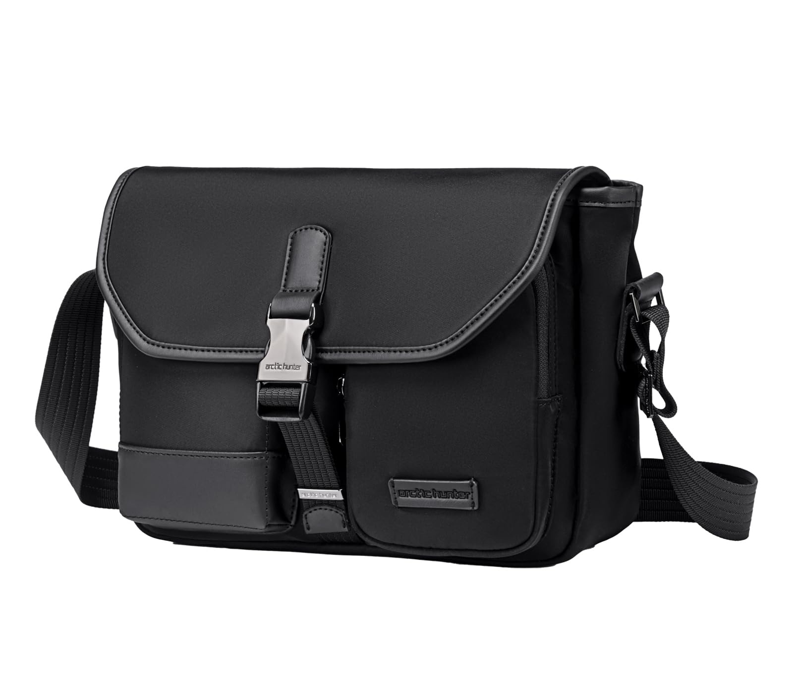 ah arctic hunter Arctic Hunter Sling Bag for Men Anti-theft Nylon Water-repellent Stylish Shoulder Bag with Multiple Compartment 10.9-inch iPad Crossbody Bag for Daily Casual College-picture-20