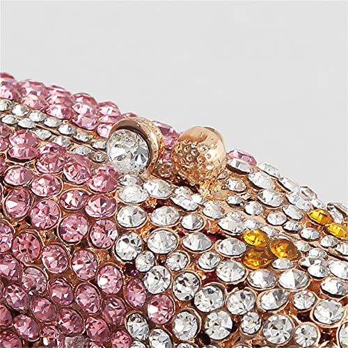 Women Ice Cream Shaped Evening Clutch Glitter Full Rhinestones Bag Girl Summer Dress Shoulder Bag2