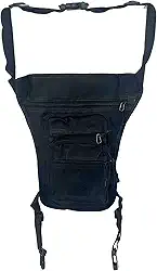 Pochete de Perna e Cintura Unissex J'PRIB Bolsa Cartucheira Mochila com 5 Compartimentos, Ajustável (ESTILO 4)