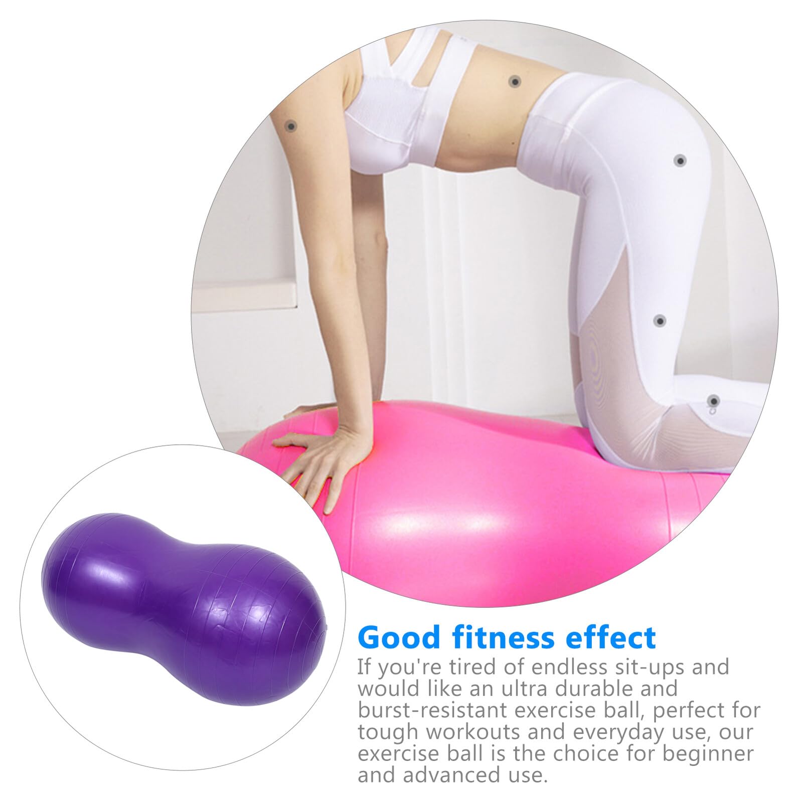 Lila Balanceball aus PVC, rutschfest und Bruchsicher für Training