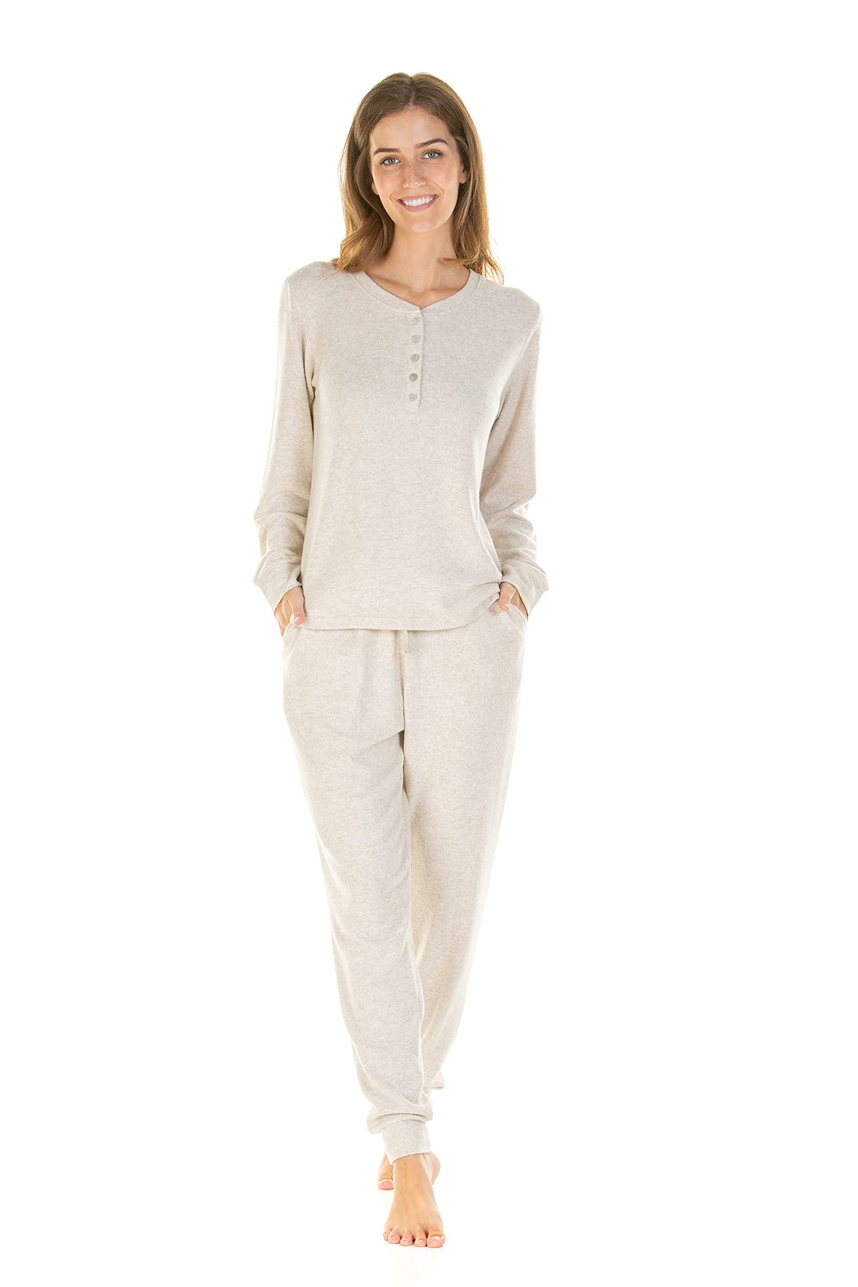 Undercover Women's Beige Lush Lounge Cloudknit Pyjamas 57484 Xl