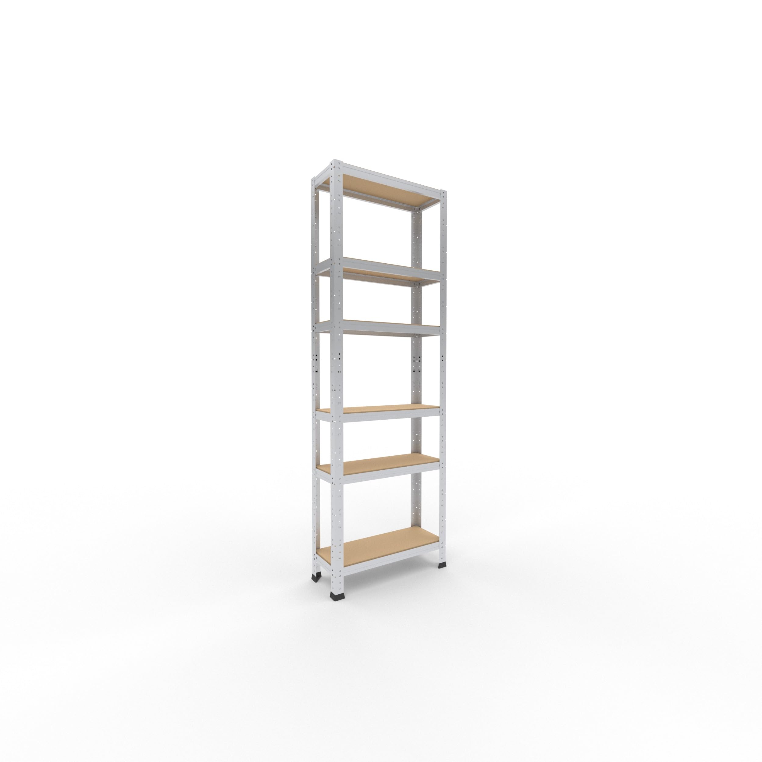 shelfplaza Home 180x60x23 cm Estantería Pesada en galvanizada con 6 baldas y 145 kg de Capacidad de Carga por balda