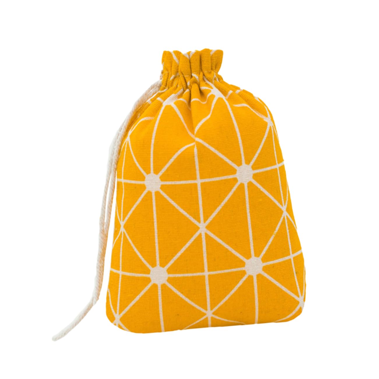 Ipetboom Small Mesh Bag Drawstring Pouch Toy Storage Candy Bag Flax Storage for Boys and Girls
