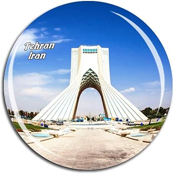 Azadi Tower Tehran Iran Asia Fridge Magnet 3D Crystal Glass Tourist City Travel Souvenir Collection Gift Strong Refrigerator Sticker