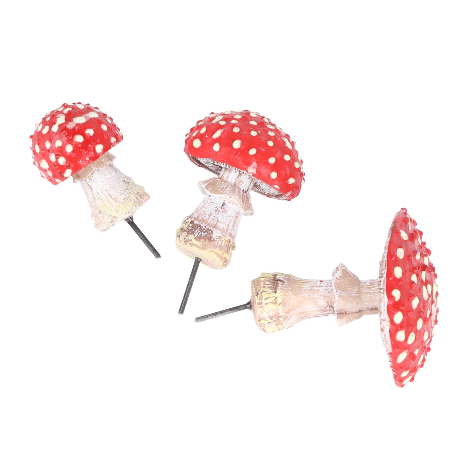 Changor Decorazione da Giardino di Funghi, Paesaggio Decorativo Decorazione di Funghi Luminosi Resina Riutilizzabile 3 Pezzi per Giardino Esterno
