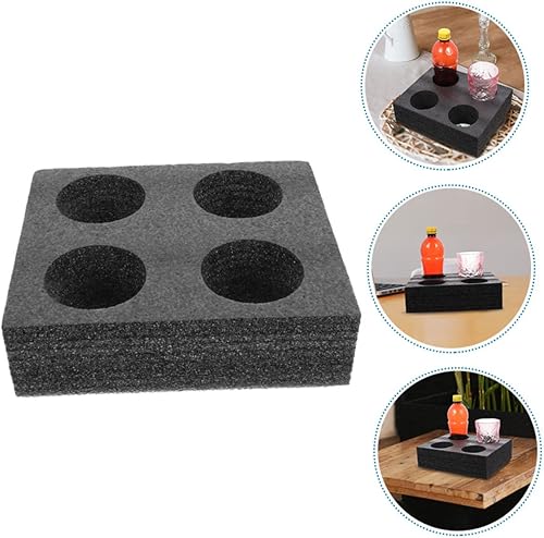 Miniatura 5 de Zerodeko Soporte de vaso de algodón de punto Portabotellas de bebidas Bandeja de bebida Bandeja portadora de bebidas Soporte de transporte de