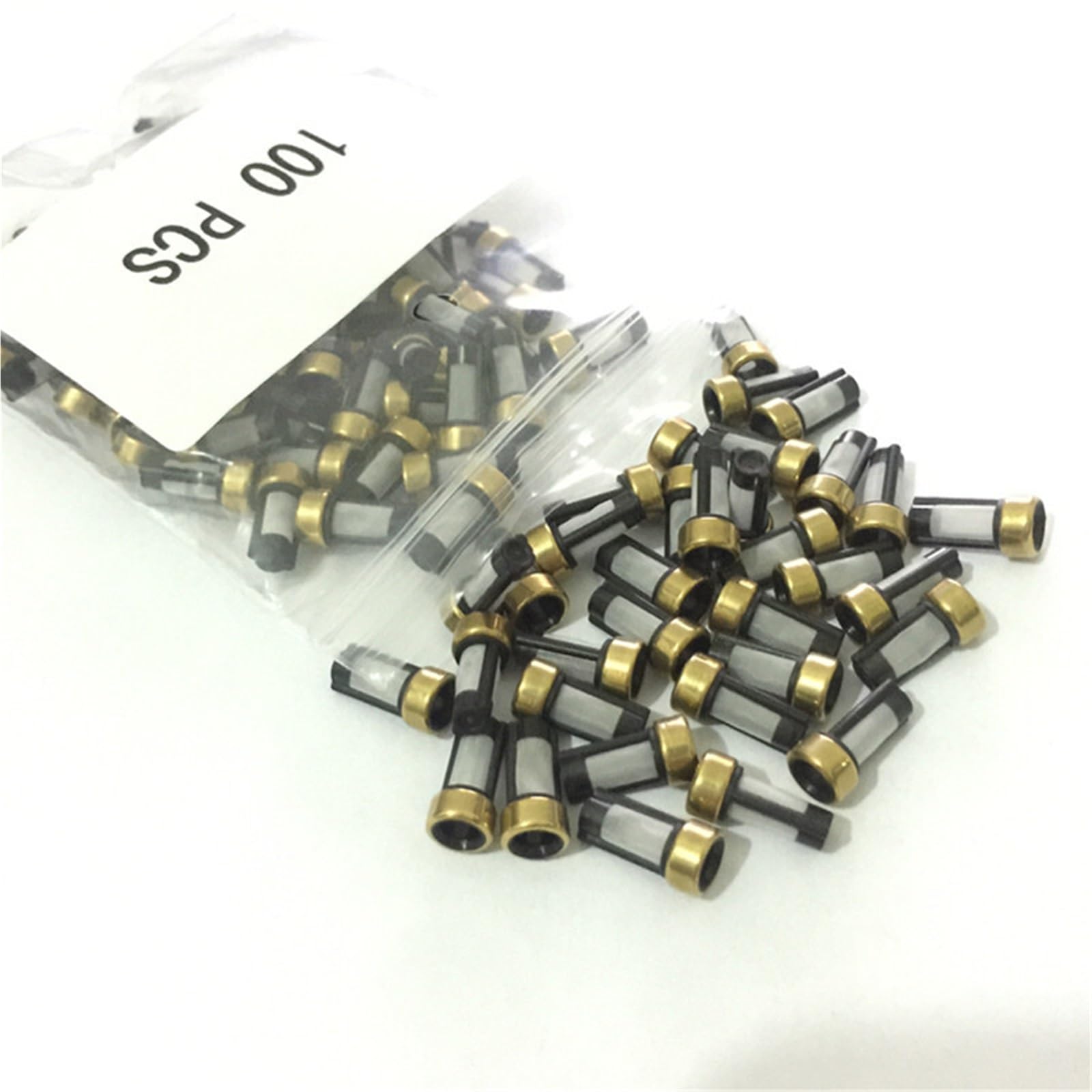 Zestaw do wtryskiwacza Pasuje do wtryskiwaczy paliwa bosch 100 sztuk uniwersalny mikrofiltr wtryskiwacza 12 * 6 * 3mm filtr koszowy