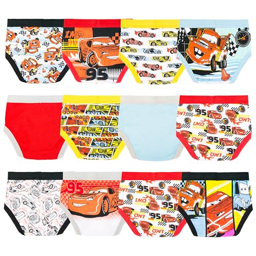 Disney Jungen Pixar Exclusive 12pk Unboxing of Briefs for Potty Training Fun with Success Chart & Stickers 2/3t-5t Slip… – Ansicht 6