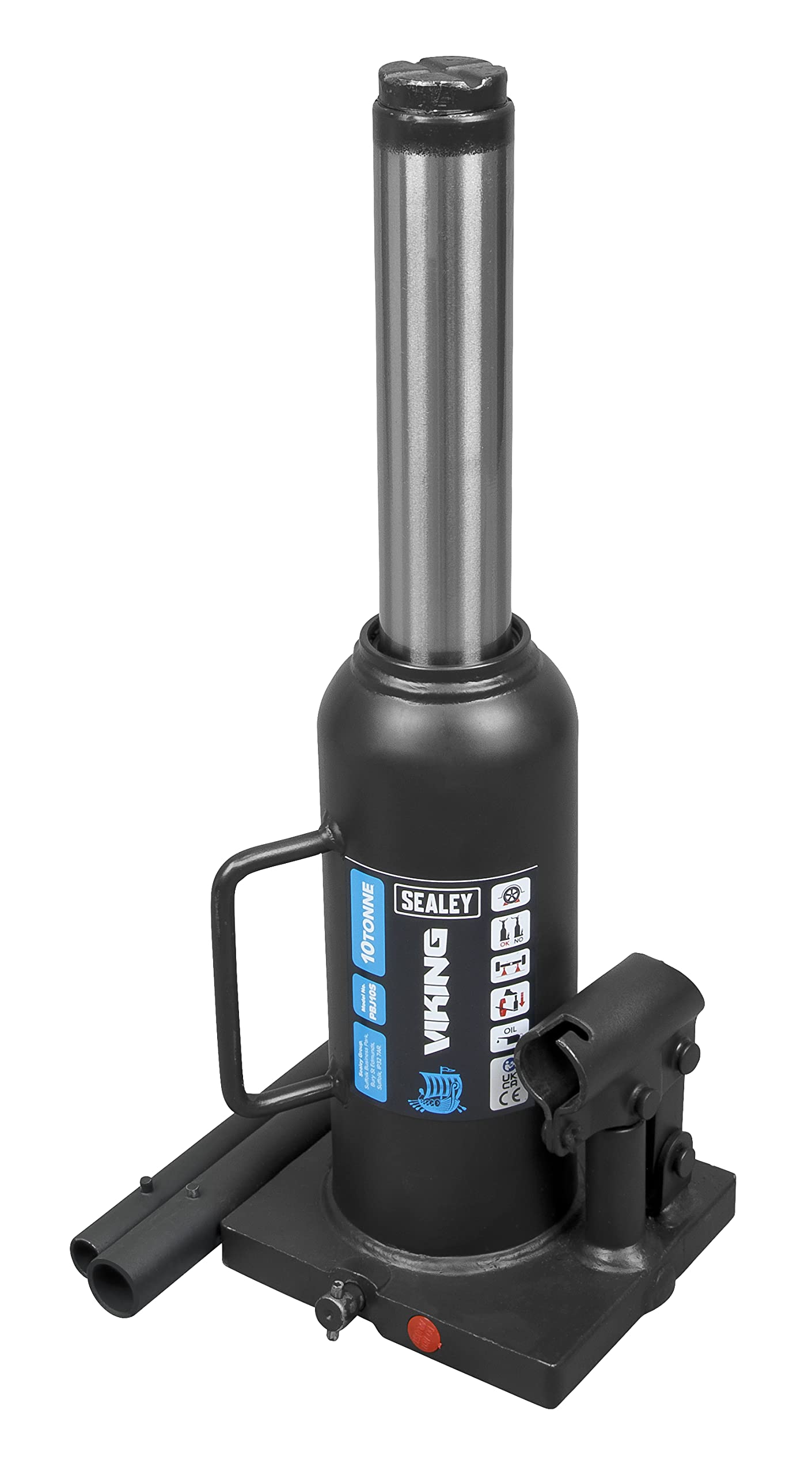 Sealey Bottle Jack, 10 Tonne - PBJ10S - Image 2