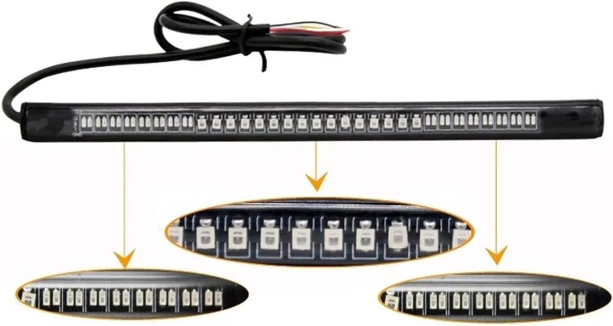 Fanale posteriore per moto Per luce freno posteriore per moto 12V striscia LED posteriore per moto indicatori di direzione singoli