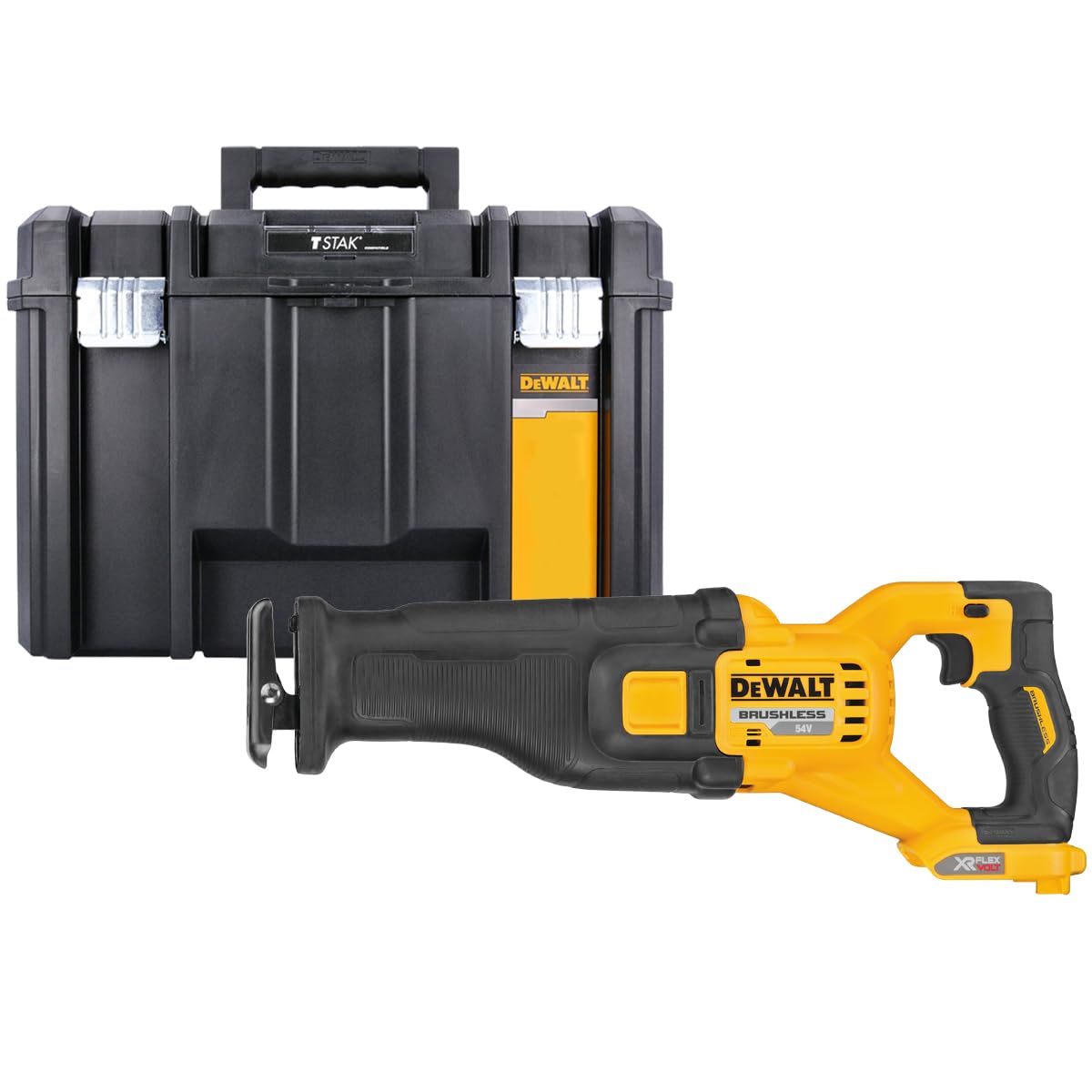 DeWalt DCS389NT 54V XR FLEXVOLT Brushless Reciprocating Saw With TSTAKCarry Case
