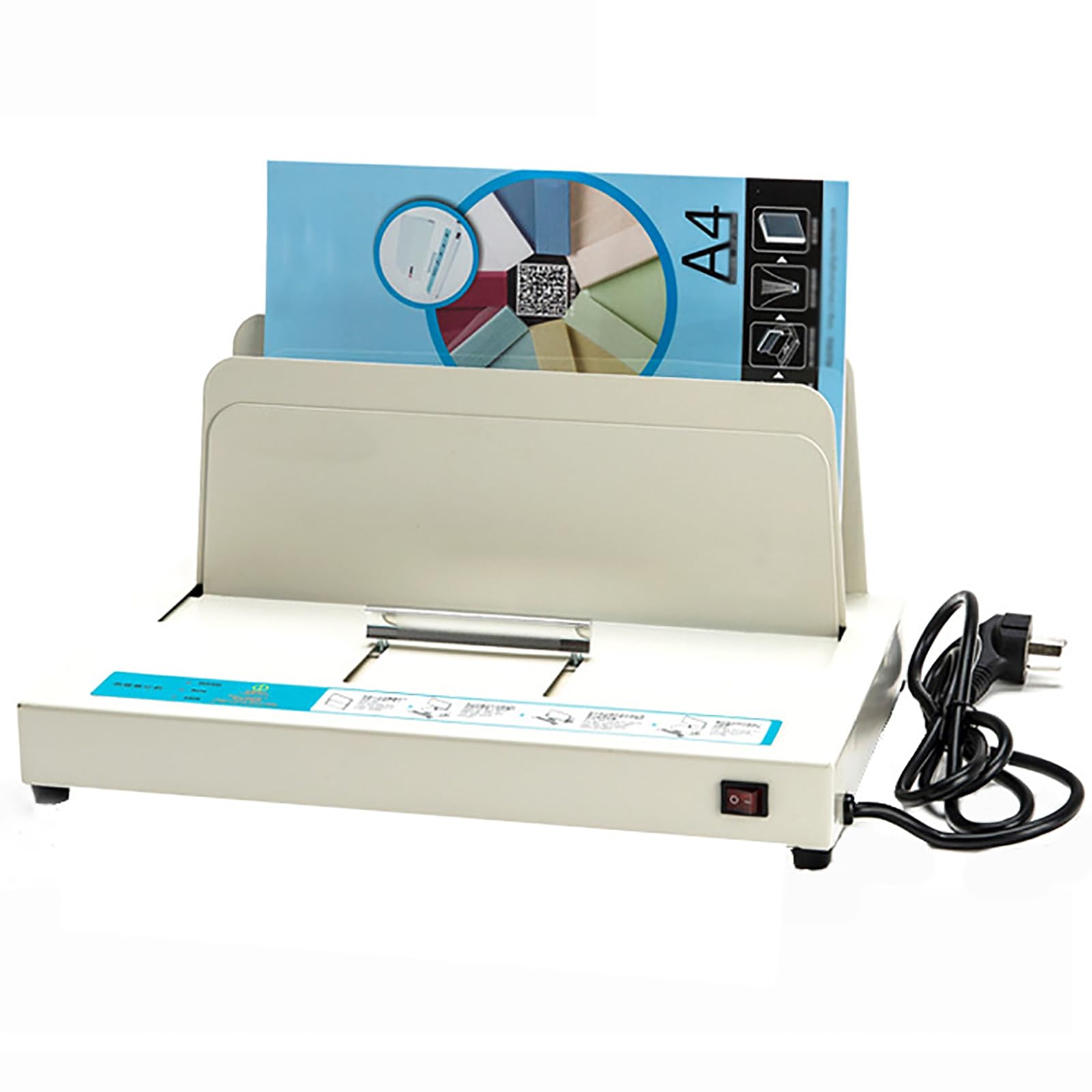 Accesorios de Oficina, Kit de encuadernación térmica de Archivos A4, máquina eléctrica de encuadernación termofusible, Espesor de encuadernación 50 mm, Calentamiento cerámico PTC,