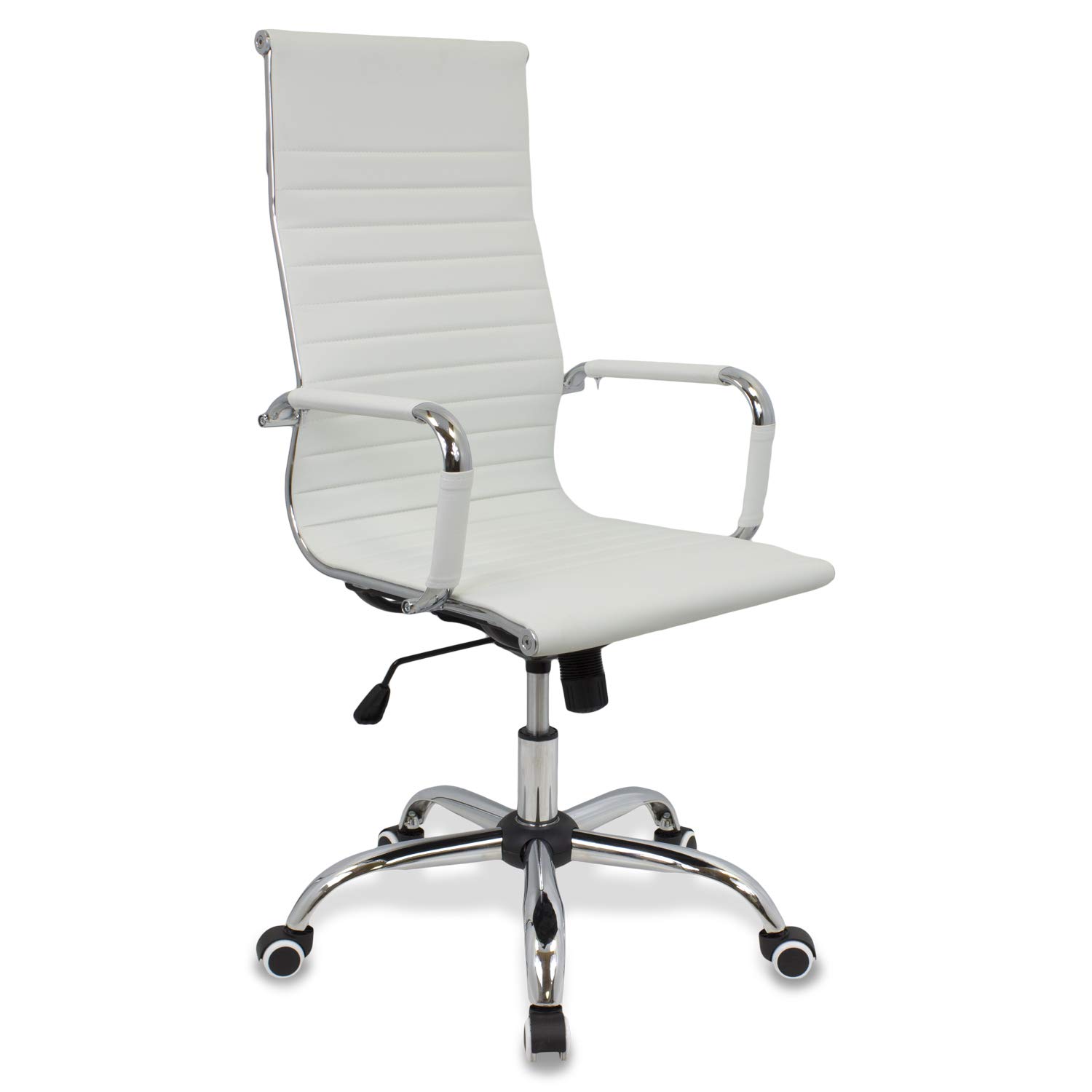 Cashoffice - Silla de Oficina PU, Silla de Escritorio Giratoria y Regulable en Altura