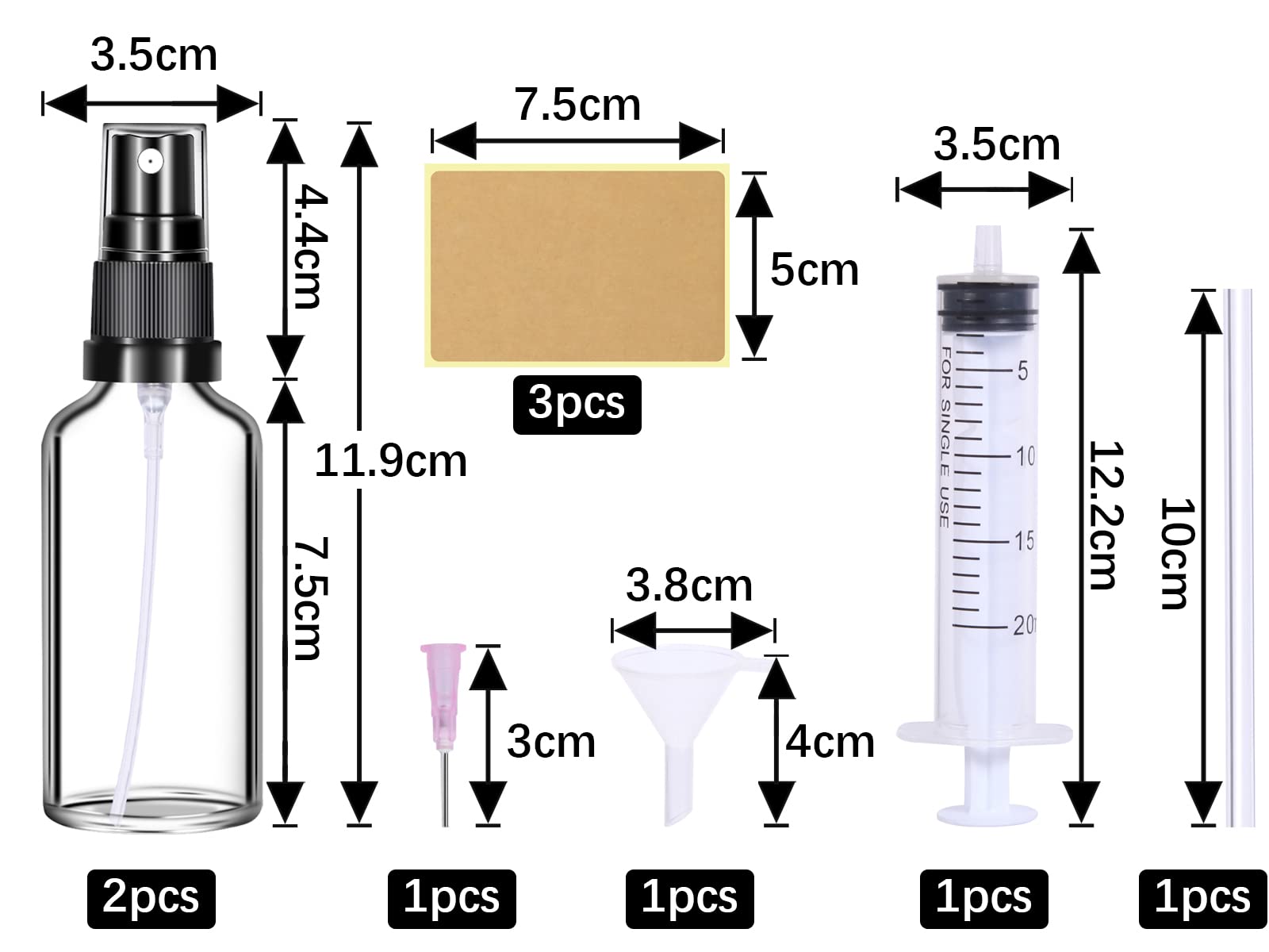 Szklana butelka z rozpylaczem, 2 szt., 50 ml, przezroczysta butelka z rozpylaczem do perfum, kosmetyków, płynów do pielęgnacji ciała, olejów