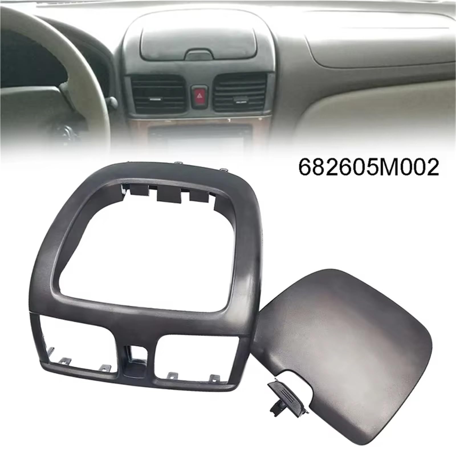 Panel Embellecedor Radio Central Radio Reproductor Navegación 10.1 Pulgadas Embellecedor Interior Montaje 2DIN para Sentra para Sunny 2000-2006 Marco Radio para Coche(1Pc)