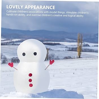 Amazon.co.jp: ULDIGI 3個 泡雪だるま 発泡スチロールクラフト