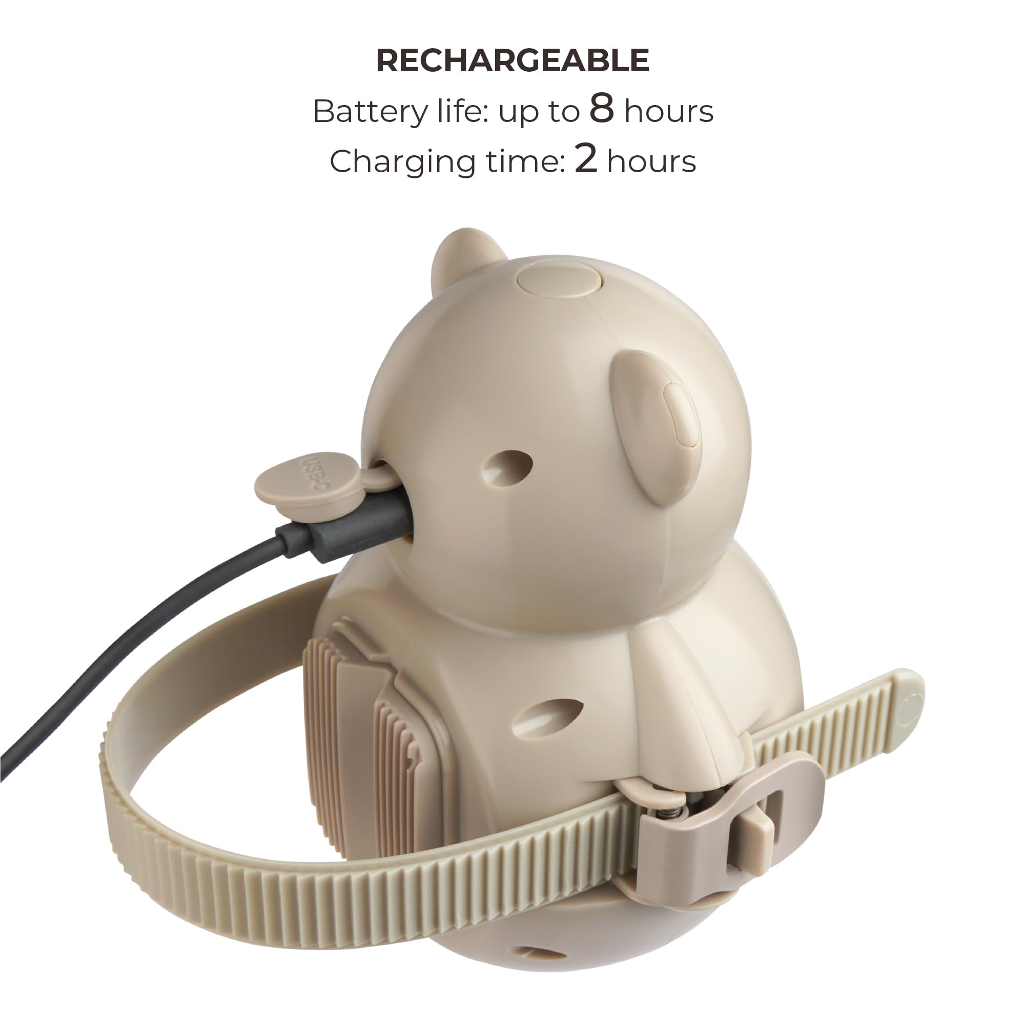 Baby Rocker, Mecedora Automática para Cochecito o Cuna, Bebés hasta 3 años, Portátil, Sensor de Llanto, 5 Velocidades, Temporizador, Batería Recargable USB