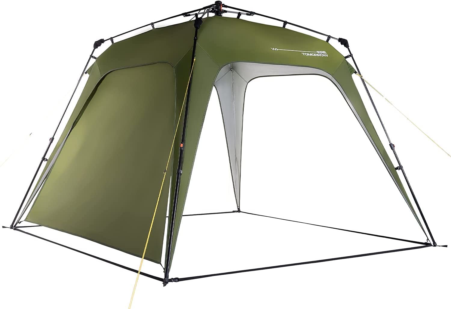 Lumaland Pop Up Gazebo 2.5m x 2.5m with 1 sidewall | Waterproof with UV protection, garden event shelter, festival party tent incl. bag and pegs | Standing height 1.9m, set up in 2 minutes