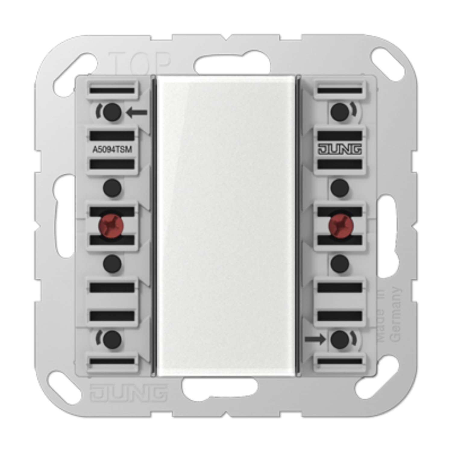 Capteur tactile Jung KNX A5094TSM universel 4 voies pour commande domotique et éclairage