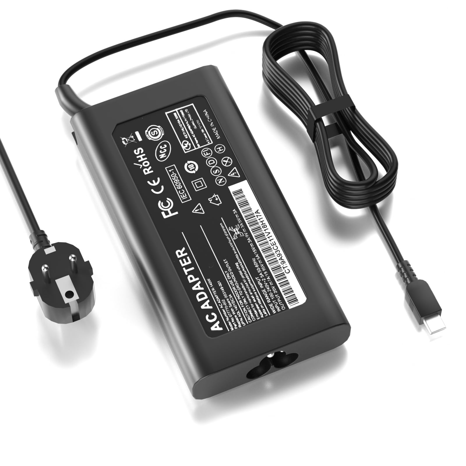 140W USB C Lenovo Laptop Ladegerät Kompatibel mit Lenovo IdeaPad Pro 5 Legion 9 Yoga Pro 7 9 Y9000P R9000P Y7000P R7000P Legion Pro 5 5i 7 7i ThinkPad Z16 Yoga Slim 7 5 Laptop Ladekabel