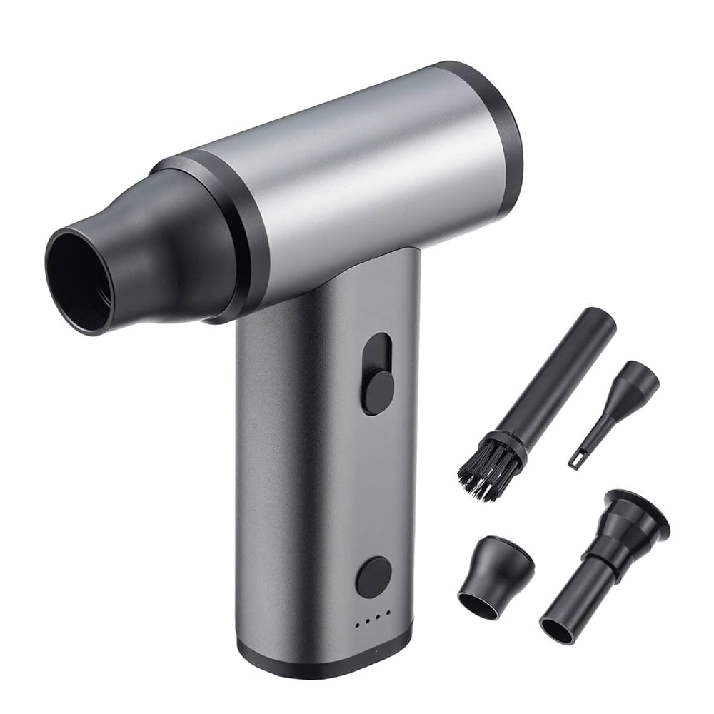 Amazon | サンワダイレクト 電動エアダスター 充電式 USB-C 風量