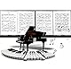 YUNYAN 6 Seitig Notenmappe für Notenblätter Faltbar Musikordner A4 Notenmappe Musik Ordnungsmappe Klavier-Notenordner Notenblätter Halter Aufbewahrung Schwarzer Ordner