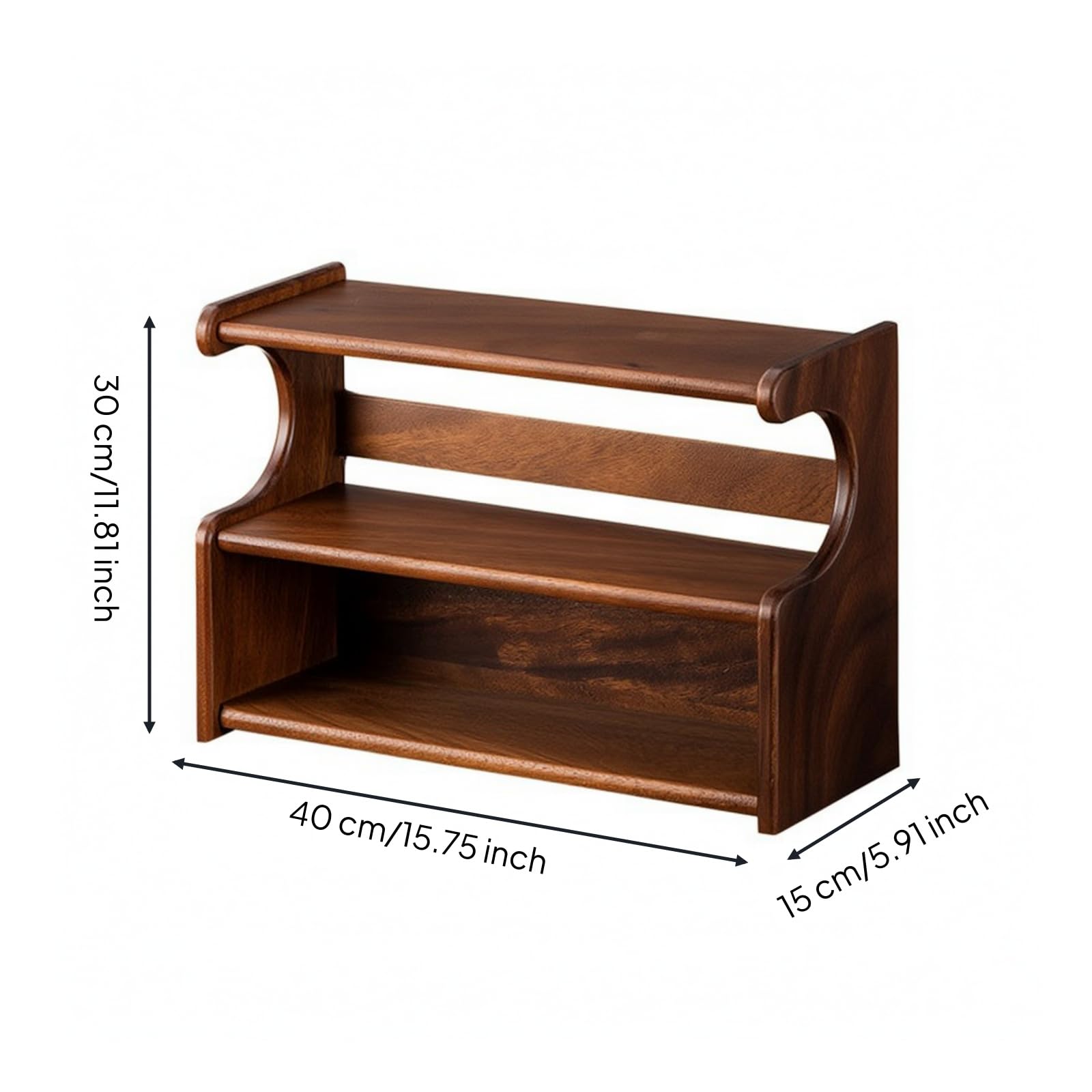 Baoblaze Scaffale in Legno a Ripiani, style to 2